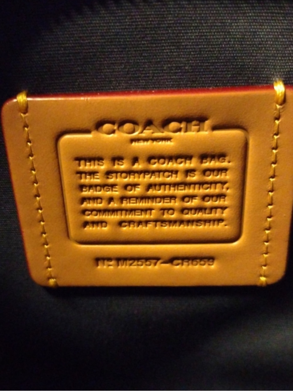 Coach Cargo Medium Denim Tote Bag 26 - Picture 4 of 5